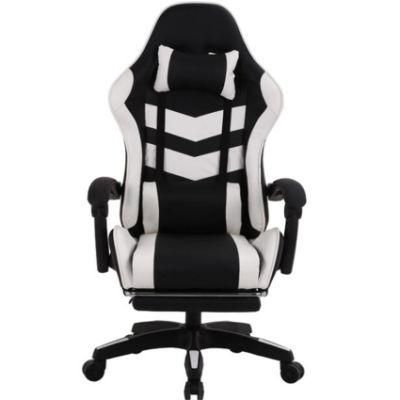 PC Office Racing Computer Reclining Leather Gaming Chair with Footrest