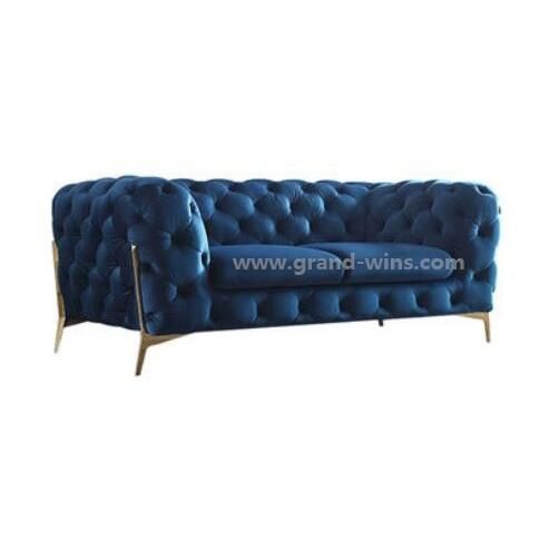 Modern Simple Villa Living Room Armrest Button Shaped Sofa