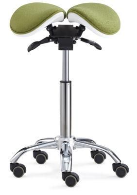 Brand New Dental Stool Saddle Stool Chair PU Leather Standard Foot Control with Controller