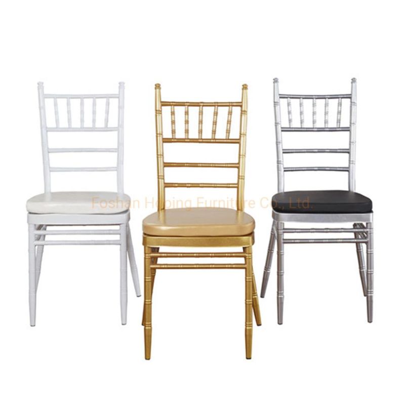 Modern Stackable Metal Hotel Restaurant Banquet Plastic Chair Wholesale Wedding Chiavari Resin Pictures Dining Chair