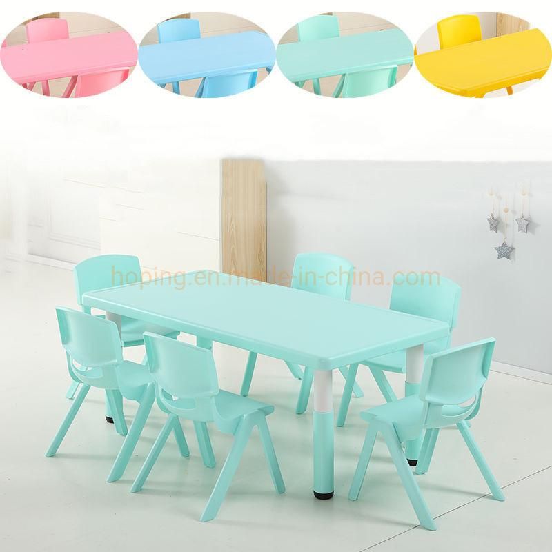 Modern Colorful Kid′ S Seating School Furniture Student Classroom Plastic Desk and Chair for Dining Room