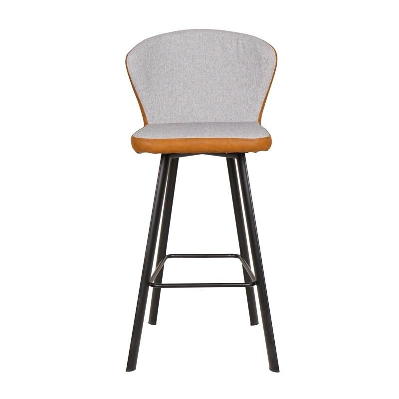 Hot Sale Furniture Fabric Bar Stool Modern Design Metal Frame Bar Chair