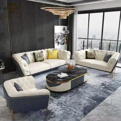 2021 New Arrival Home Office Chesterfield Sofas Teal Sofa Set Modern Furniture