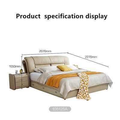 Nordic Contracted Style 1.8m Plank Double Soft #Bed 0180-4