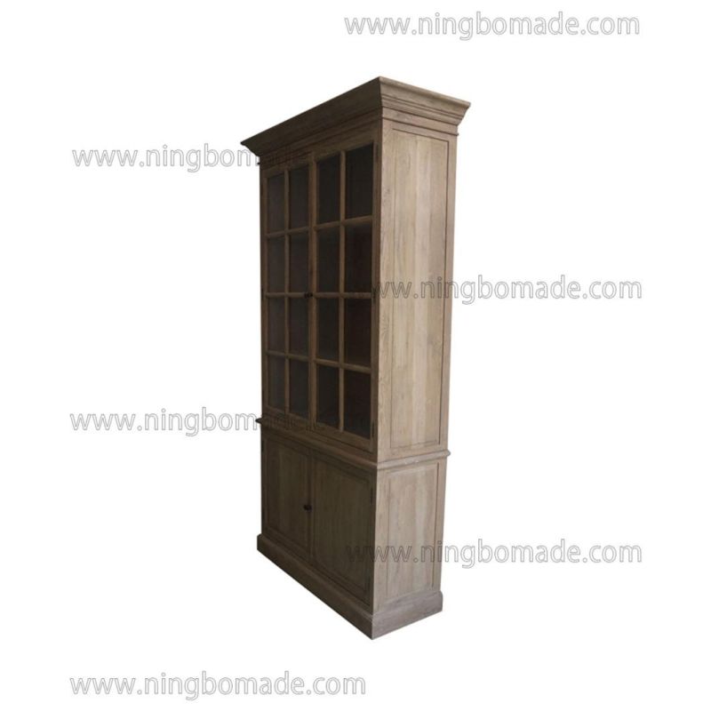French Classic Provincial Vintage Furniture Weather Oak Light Nature Cupboard Cabinet