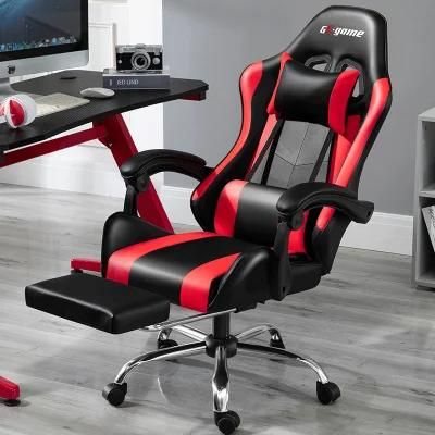 PC Silla Gamer Chair PU Leather Gaming Chair with Footrest