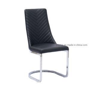 Sell High-Quality Metal Leg Modern Leather PU Dining Chairs for Living Room