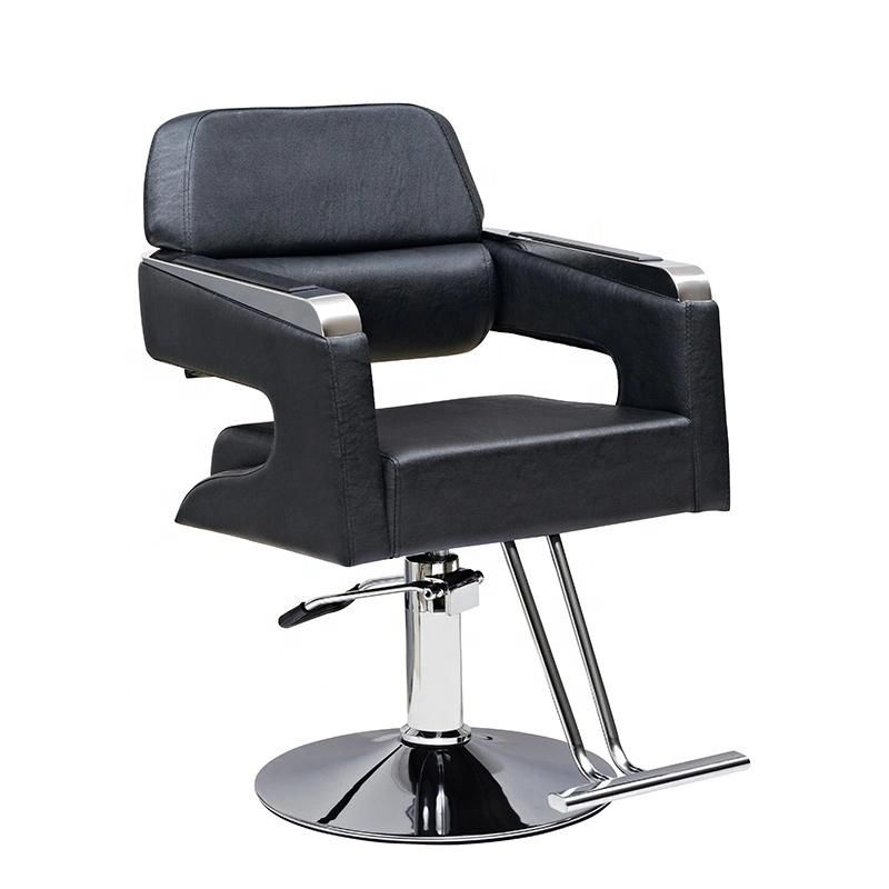 Hl-7287 Salon Barber Chair for Man or Woman with Stainless Steel Armrest and Aluminum Pedal