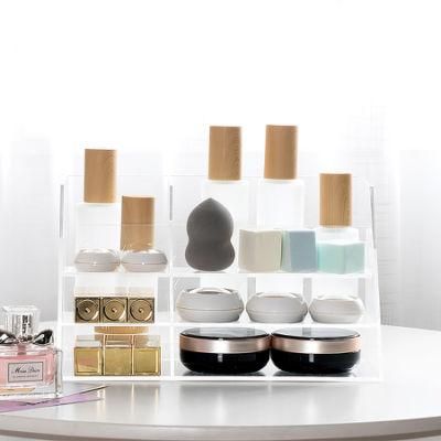 Custom Large Capacity Acrylic Makeup Storage Organizer Jewelry Display Stand