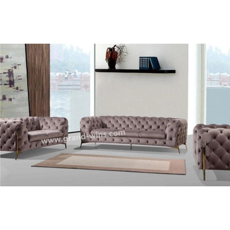 North Europe Simple Hotel Lobby Villa Hole Sofa Set