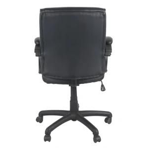 High Back Home Office Furniture with High Quality Vinyl Upholstered and Padded Armrests
