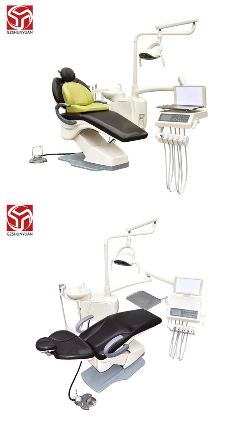 Black High Quality Leather Integral Dental Unit Shun Yuan Dental Chair Promotion Price