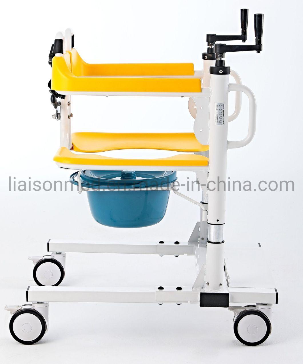 Mn-Ywj 001 Moving CE&ISO Lifting Transfer Chair for The Elderly