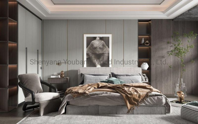 Manufactory Wholesale Bedroom Furniture Leather Bed Frame Modern King Size Queen OEM Factory Price