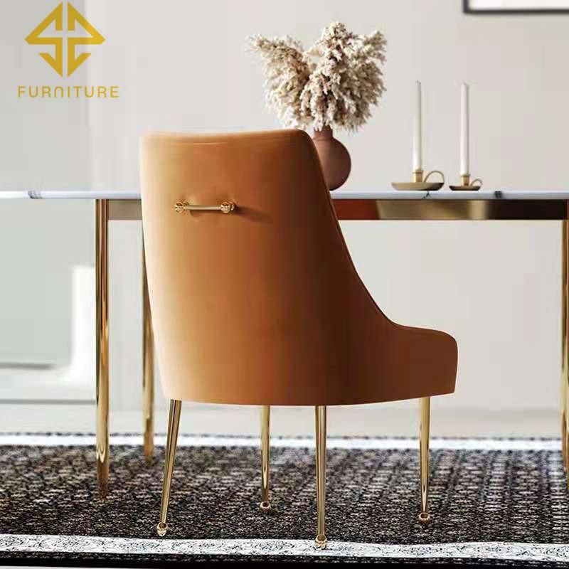 Leather Cushion Wholesale Gold Stainless Steel Banquet Hall Furniture Used Banquet Chairs