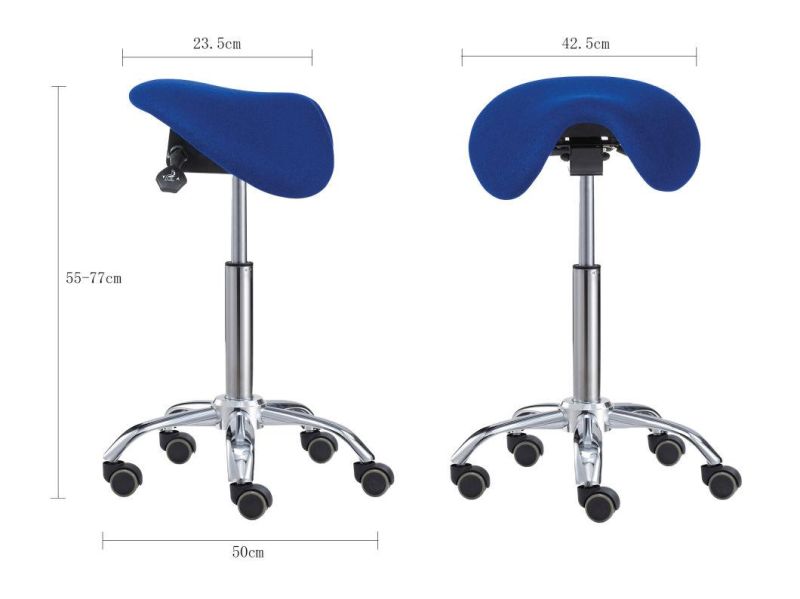 Adjustable Salon Cutting Saddle Stool