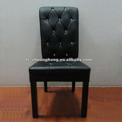 Black Leather Living Room Furniture (YC-F079)