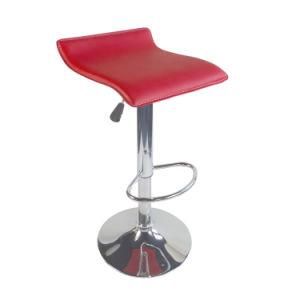 PVC Fabric Promotion Cheap Kitchen Used Backless Height Adjustable Sweivel Bar Stool