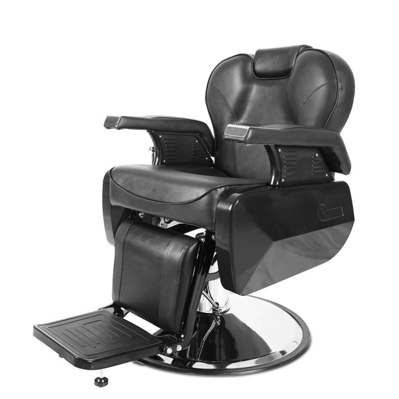 Hl-9281 Salon Barber Chair for Man or Woman with Stainless Steel Armrest and Aluminum Pedal