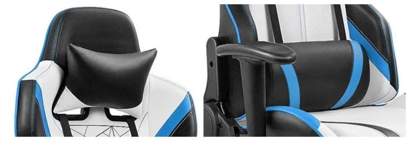 Integrated Foam Swivel Reclining Gaming Chair with Wheels