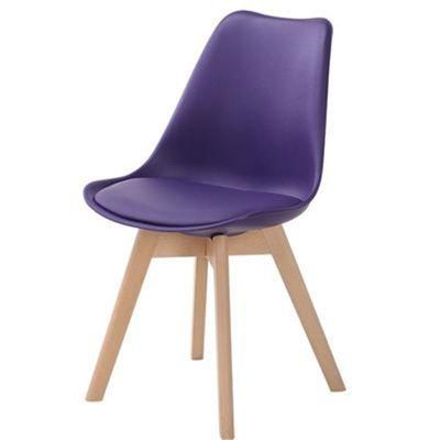 Modern Design Dining PP Plastic Little Chair Dining Room Chair with Leather Cushion Dining Chair