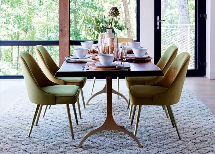 Light Luxury Dining Chair Home Modern Minimalist Restaurant Leather Nordic Restaurant Dining Furniture Modern Pink Velvet Dining Room Chairs