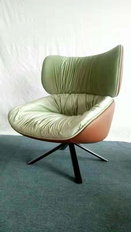 Luxury Hotel Lobby Furniture Fiberglass Upholstery Tabanon Lounge Chair