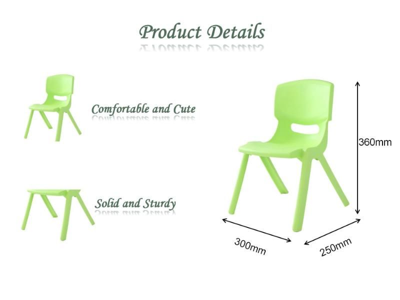 Wholesale Furniture Thickened Plastic Kindergarten Bench Frosted Backrest Dining Chair