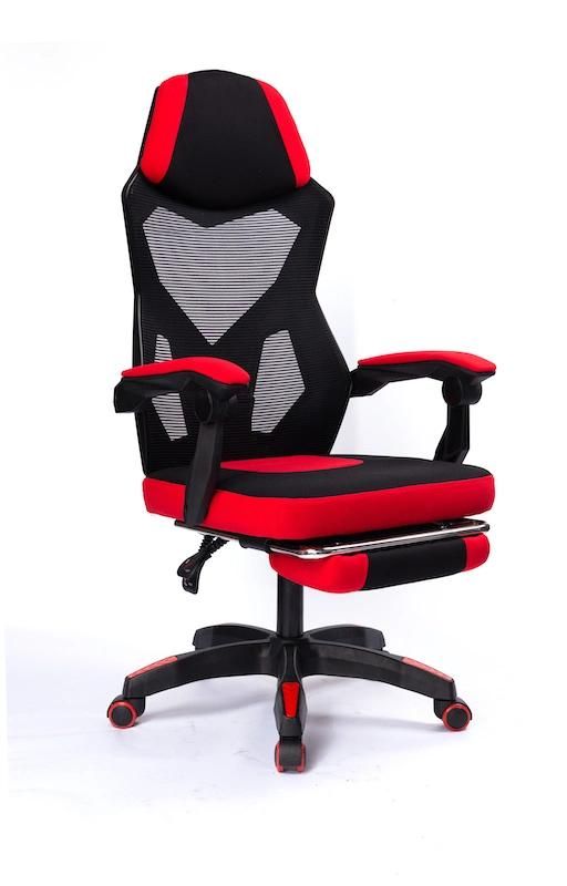 PU Leather Fabric Office Chair Armrest and Headrest Racing Style High-Back Cheap Gamer Chair Gaming