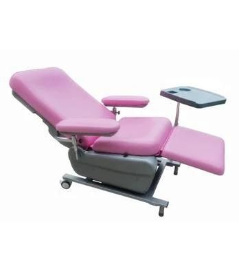 Medical Exam Equipment 2 Function Adjustable Patient Electric Dialysis Chair with Casters