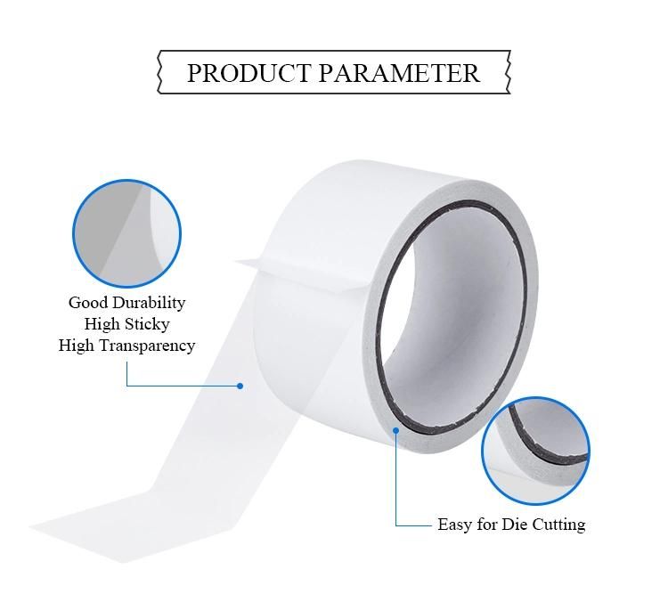 Double Sided Slovent Adhesive OPP Tape for Furniture