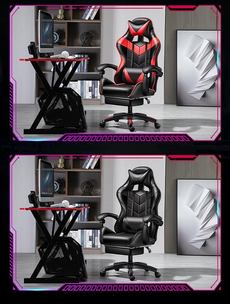 Anji Factory Massage Office Gaming Racing Chair with Footrest