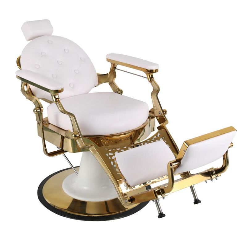 Hl-9258b Salon Barber Chair for Man or Woman with Stainless Steel Armrest and Aluminum Pedal