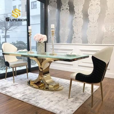China Dining Room Furniture Golden Metal Chairs for Sale