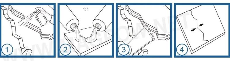 Quick Adhesive and Repairing and Sealing for Iron Steel Aluminium ABS Plastics Ab Glue