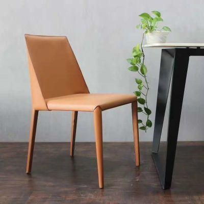 modern Hard PVC Chair Fashion Leather Dining Chair