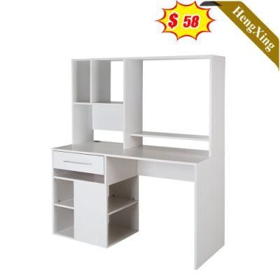 2022 New Wooden White Corner 2 Drawers Dressing Table with Mirror Set for Bedroom