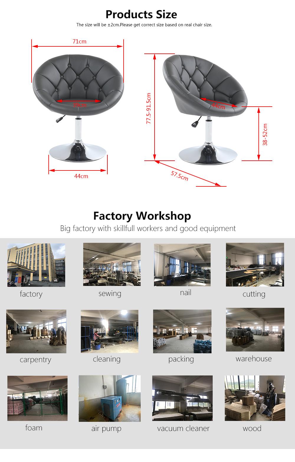 High Quality Wholesale Swivel Chair Metal Base Recliner Leisur Chair for Office