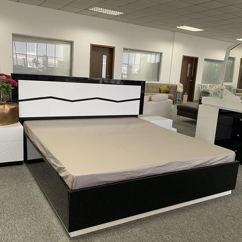 New Design Modern Home Furniture Luxury Bedroom Furniture Set LED Beds