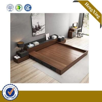Factory Wooden Baby Home Bedroom Furniture Set Mattress Double King Size Storage Adult Bed