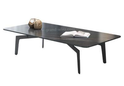 Italian Style Marble Coffee Table Rectangular Minimalist Circular Living Room Designers Tea Table