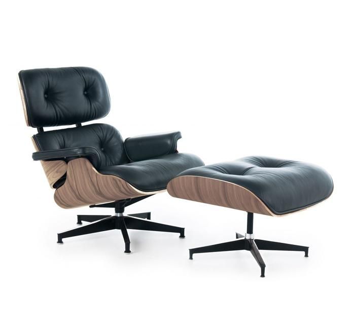 Leather Lounge Chair with Ottoman (9021-C)