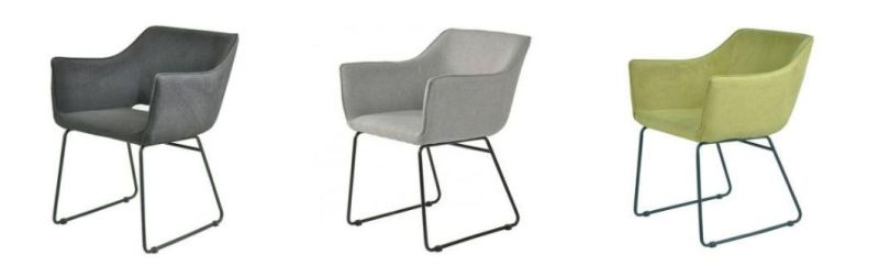 Hot Sale Home Furniture Room Seating PU Leather Dining Chair with Metal Legs