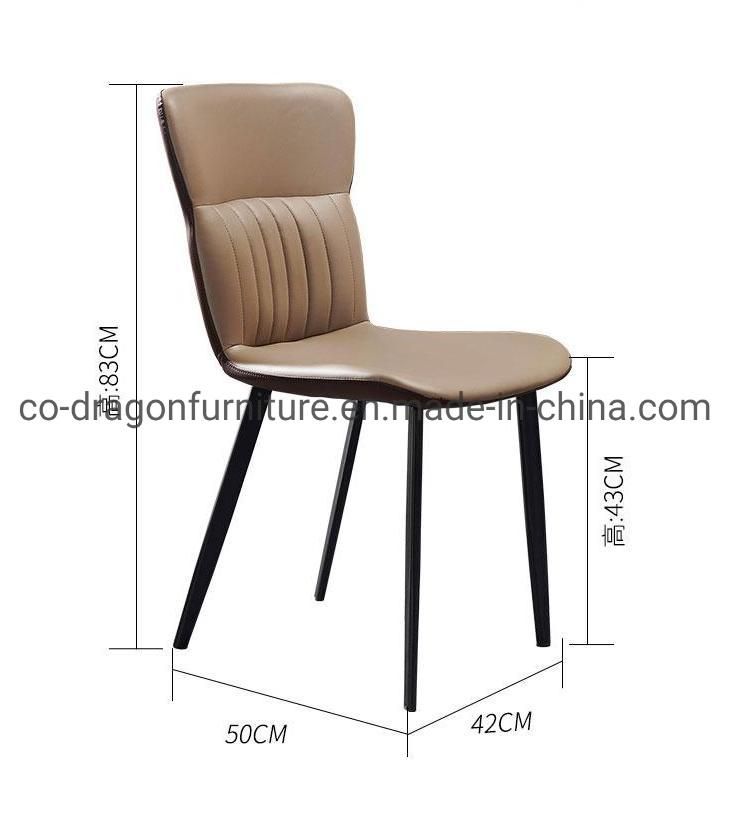 Modern Fashion Wholesale Metal Leather Dining Chair for Dining Furniture