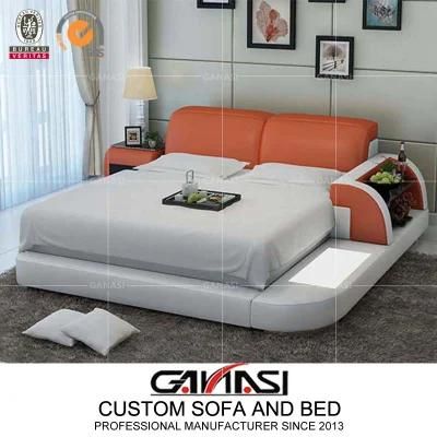 Upscale House Use Bedroom LED Leather King Bed LB8812
