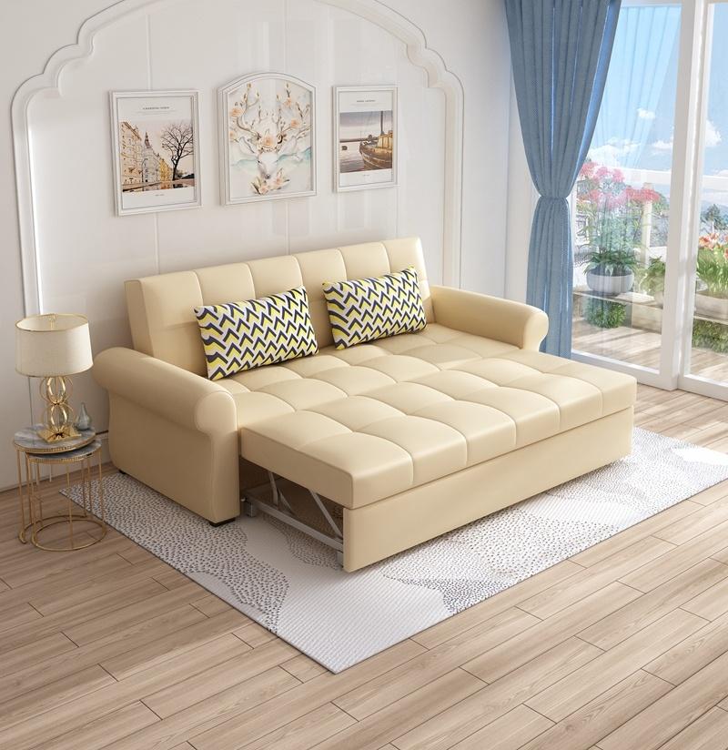 Leather Sofa Come Bed Hotel Couch Sofabed Living Room Furniture Hospital Care Sofa Bed