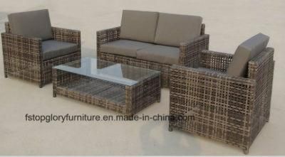 2017 New Kd Rattan Iron Frame Outdoor Patio Sofa Furniture