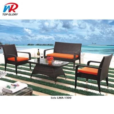 Cheap Patio Rattan Furniture Garden Couch Set Wicker Lounge Modern Outdoor Sofa