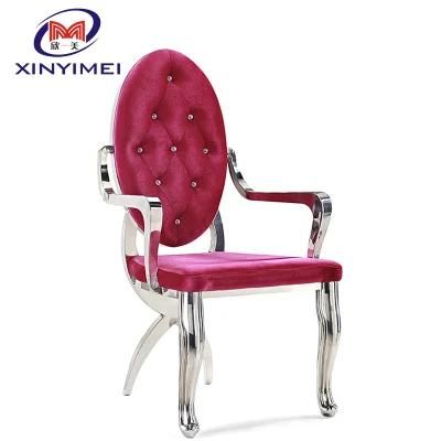 Hot Sale Stacakble Stainless Steel Armrest Wedding Event Chair