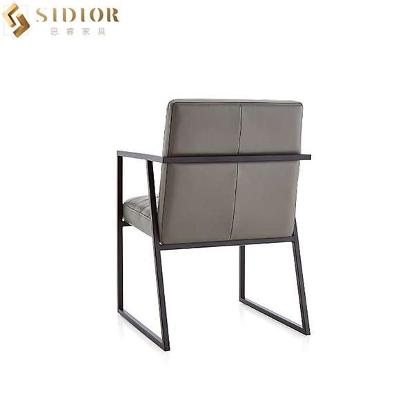 Luxury Metal Leather Dining Chair for Restaurant Wedding Event Party Home Home